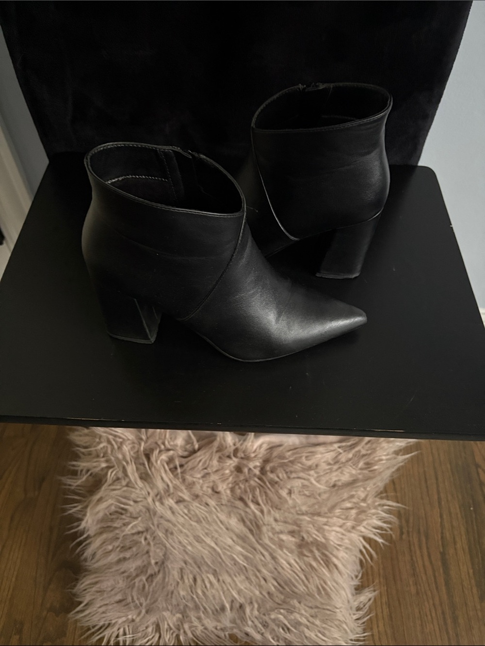 Worthington Black Pointed Toe Ankle Booties - Picture 2 of 5